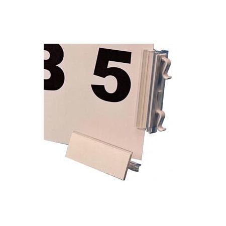 Aigner Index 8-1/2 x 11 Warehouse Aisle Sign Kit, Self Adhesive, White, 10PK WAK1W